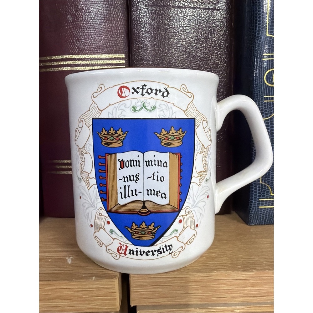 VTG Oxford University Crest‎ Ceramic Tea Mug/Cup AJL Giftware Made in England.